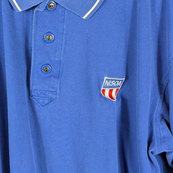 NASCAR Pro Celebrity Polo Shirt Large Blue Embroidered Logo Short Sleeve Mens - Picture 2 of 5